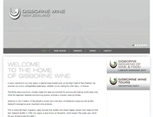 Tablet Screenshot of gisbornewine.co.nz